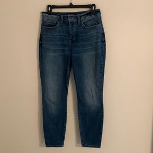 Lucky Brand Ava Mid Rise Skinny Dark Wash Jeans